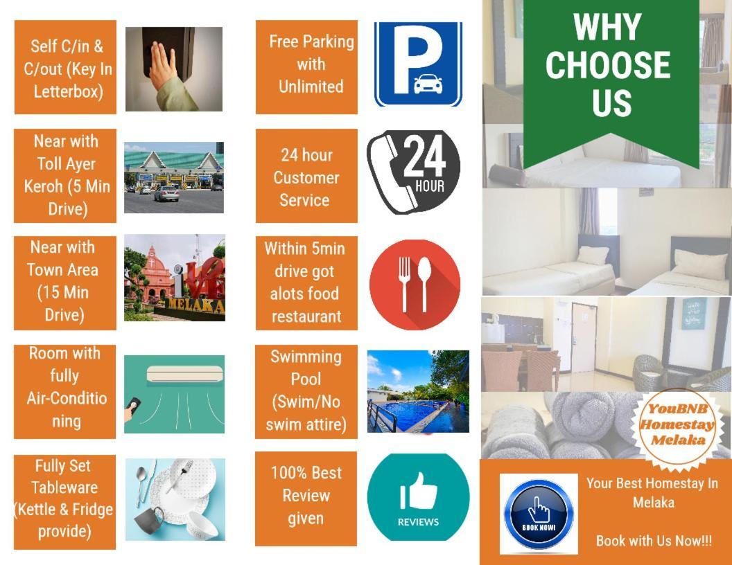 Melaka Top Largest Waterpark Resort - By Youbnb Homestay Melaka Esterno foto